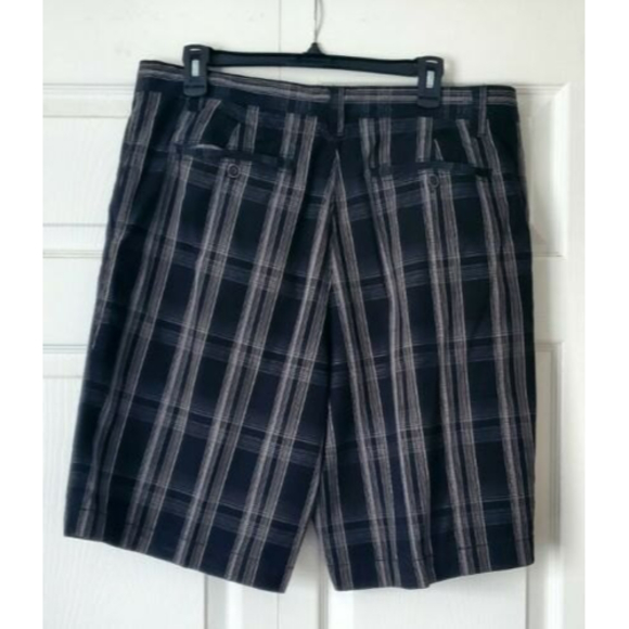 Tommy Bahama Mens Casual Flat Front Silk/Cotton Plaid Chino Plaid Short Size 35 - Picture 2 of 4